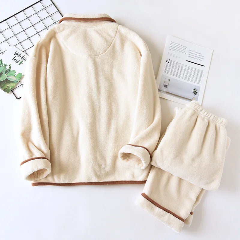Luna Velour Fleece Pajama Set