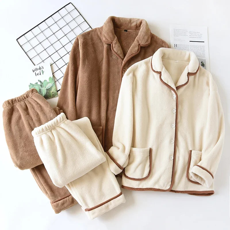 Luna Velour Fleece Pajama Set