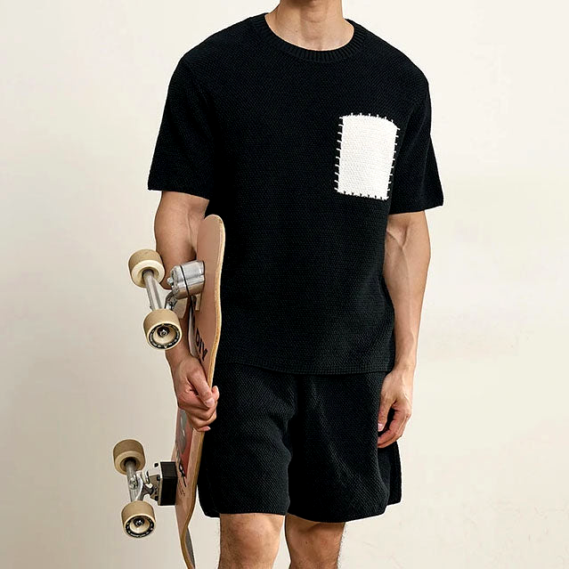 Wesley Knit Patch T-Shirt