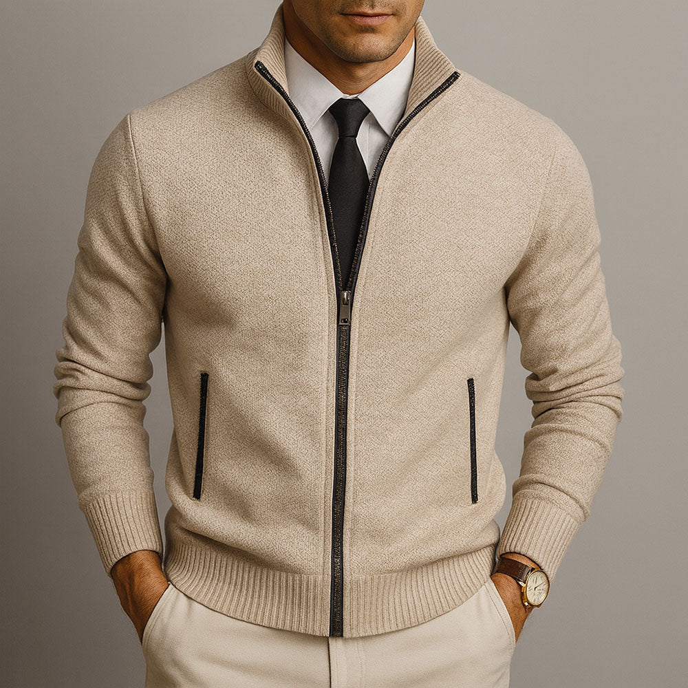 Feretti Merino Zip Cardigan