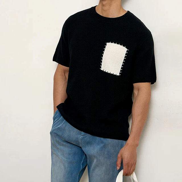 Wesley Knit Patch T-Shirt