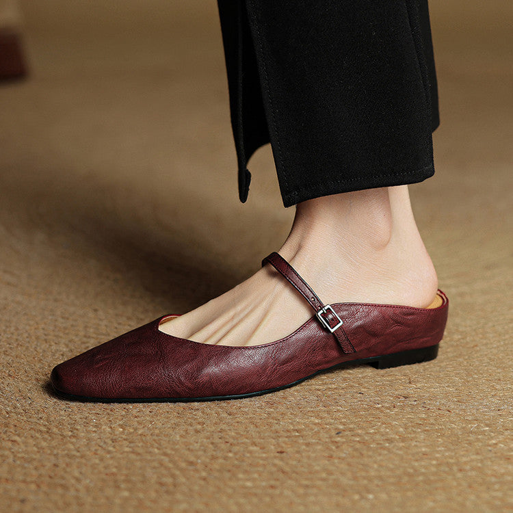 Belleza Genuine Leather Mules