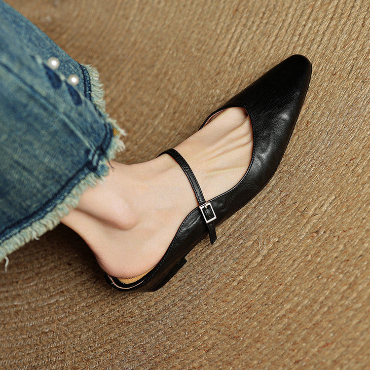 Belleza Genuine Leather Mules