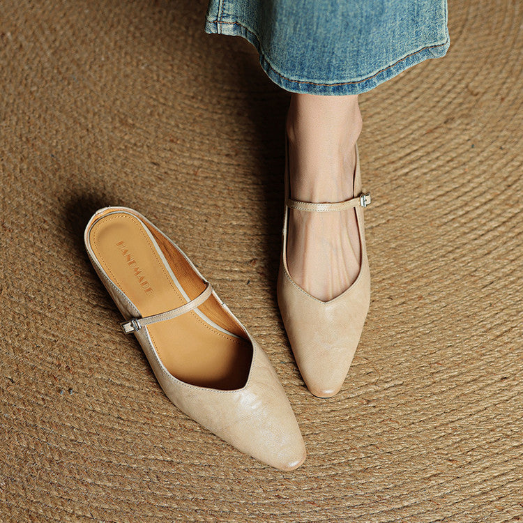Belleza Genuine Leather Mules