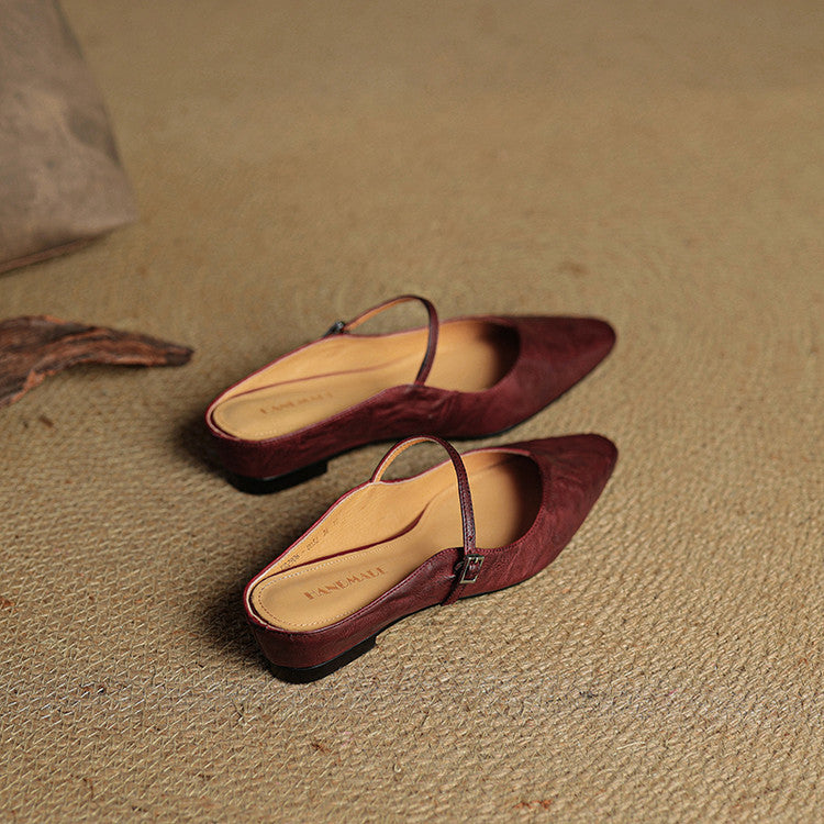 Belleza Genuine Leather Mules