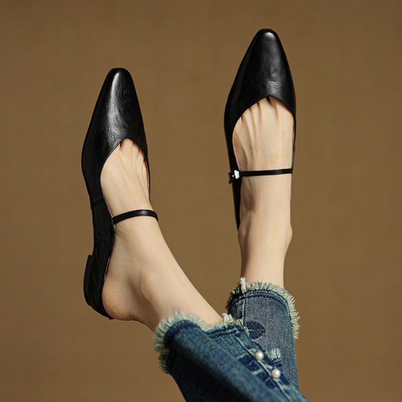 Belleza Genuine Leather Mules