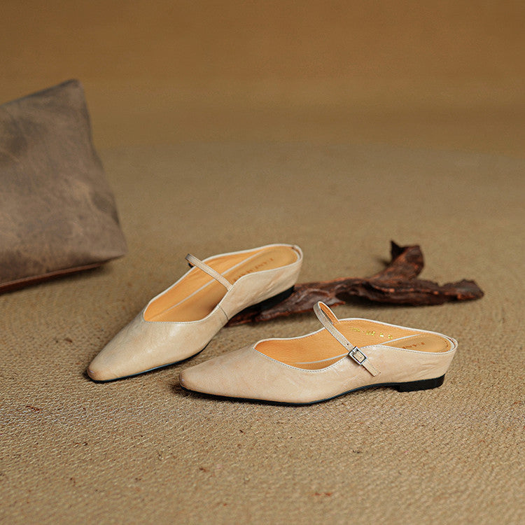 Belleza Genuine Leather Mules