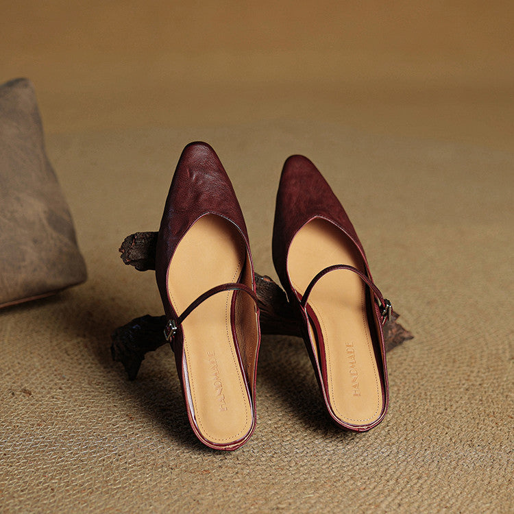 Belleza Genuine Leather Mules