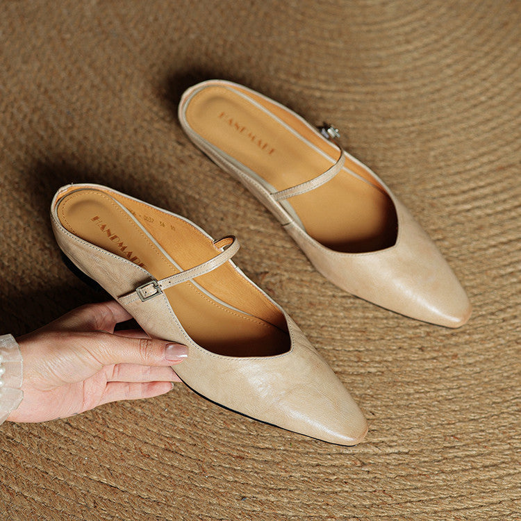 Belleza Genuine Leather Mules