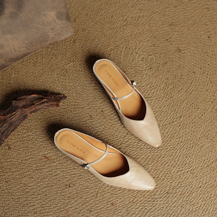 Belleza Genuine Leather Mules