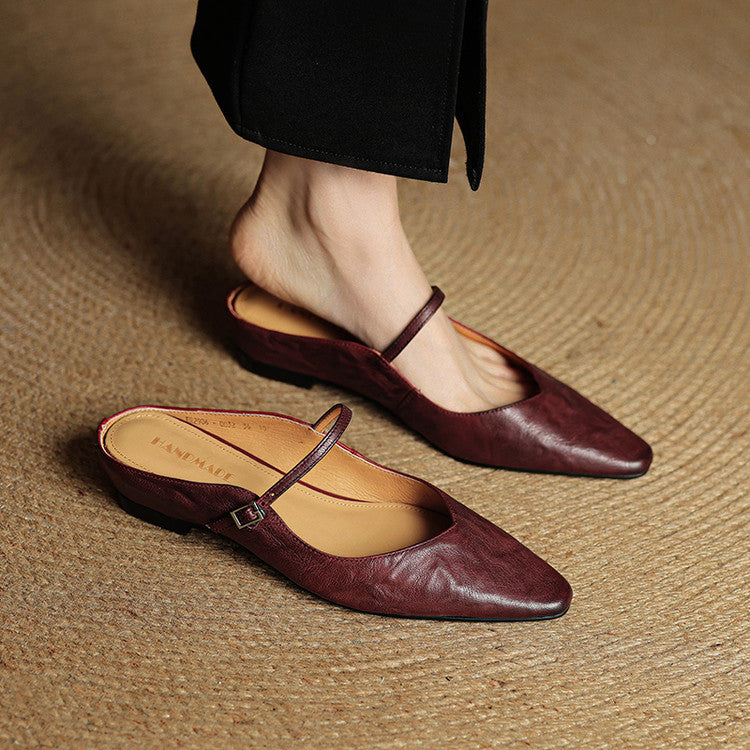 Belleza Genuine Leather Mules