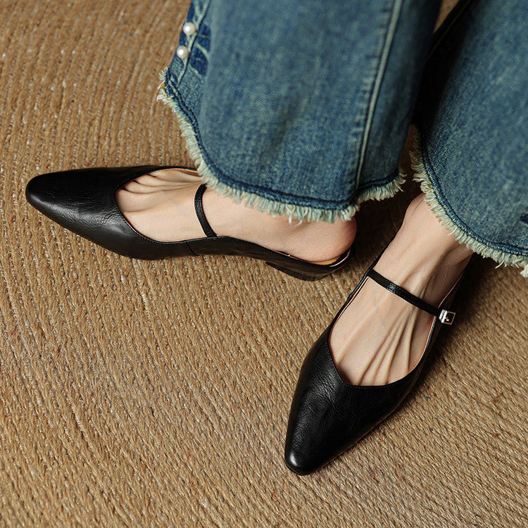 Belleza Genuine Leather Mules