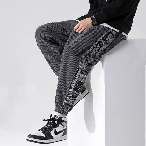 Bandana Corduroy Sweatpants