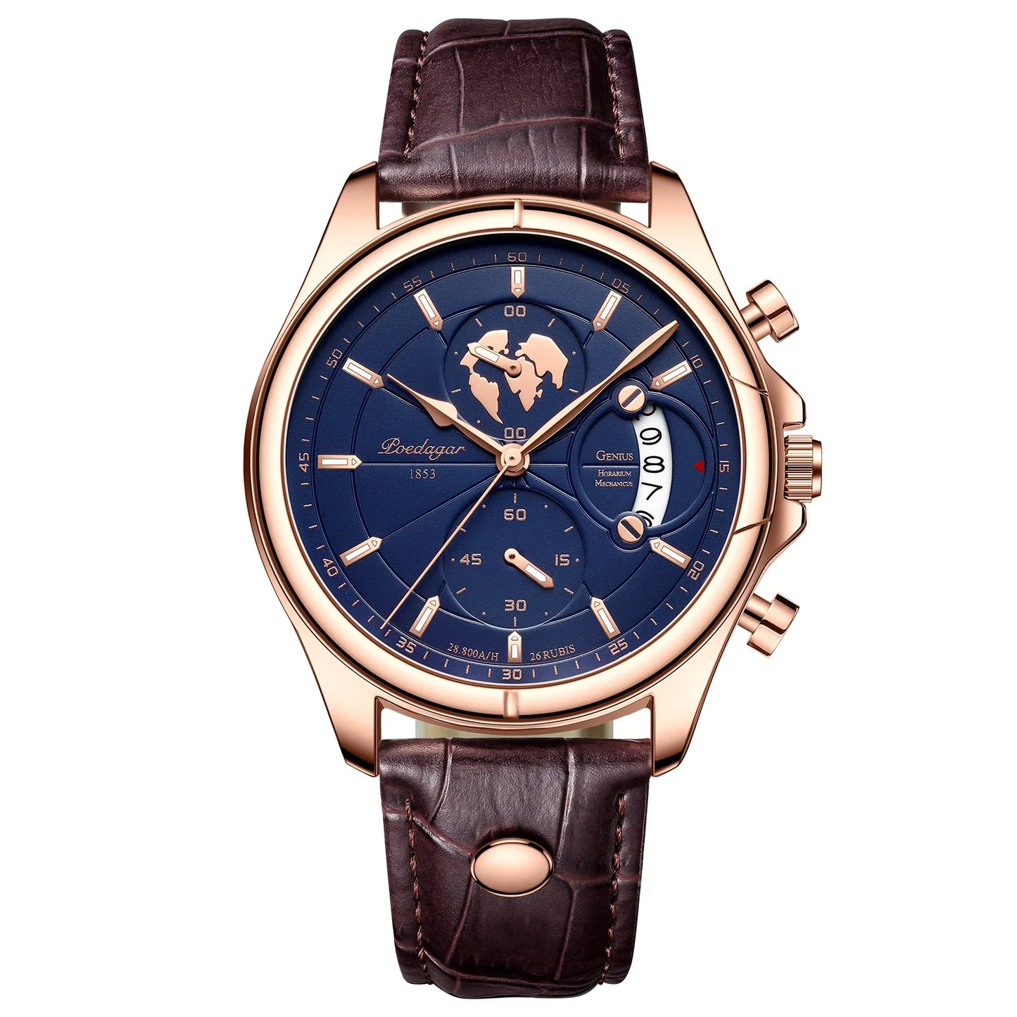 Poedagar Classic Chronograph Watch