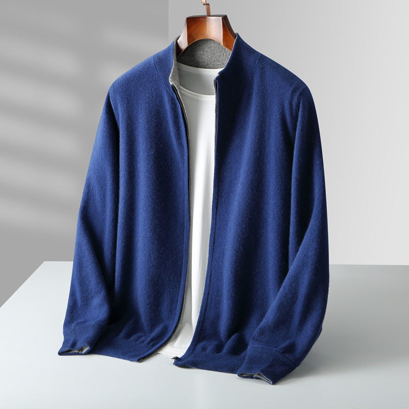 Venetto Cashmere Zip Cardigan