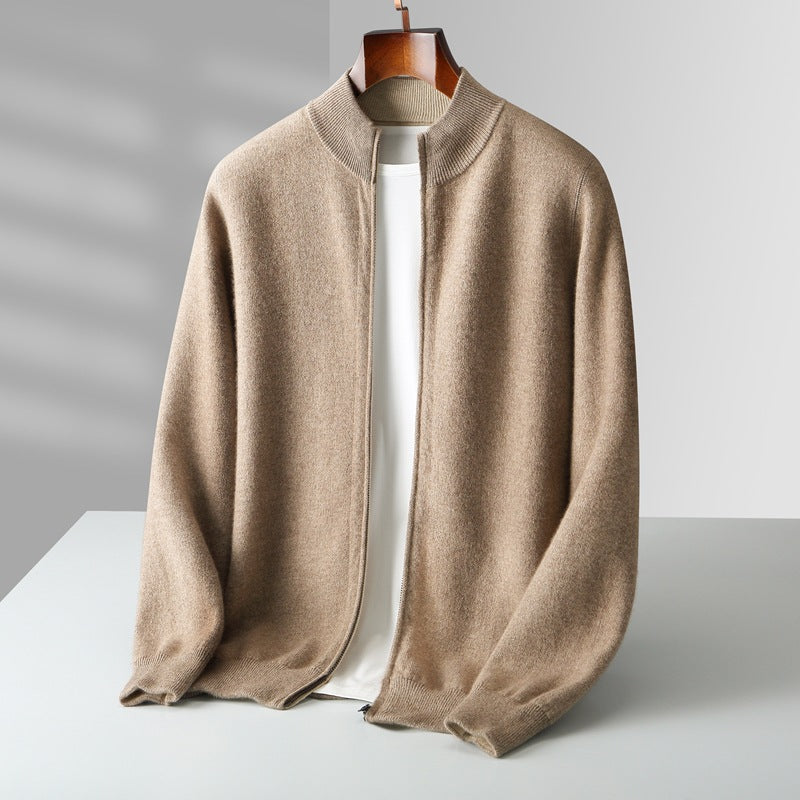 Venetto Cashmere Zip Cardigan