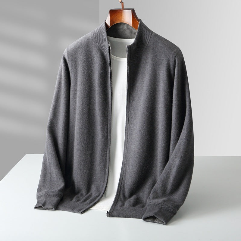 Venetto Cashmere Zip Cardigan