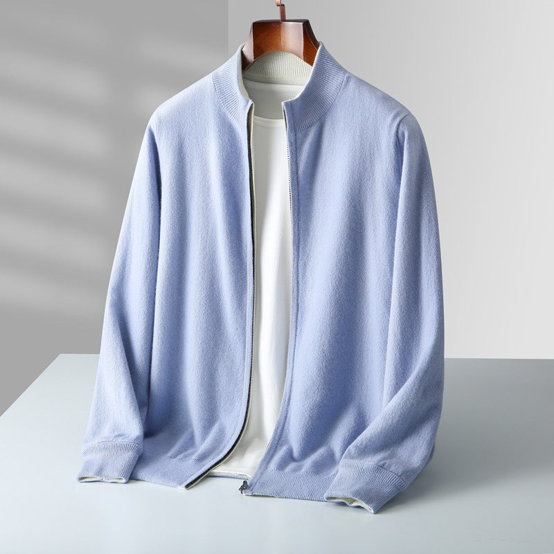 Venetto Cashmere Zip Cardigan