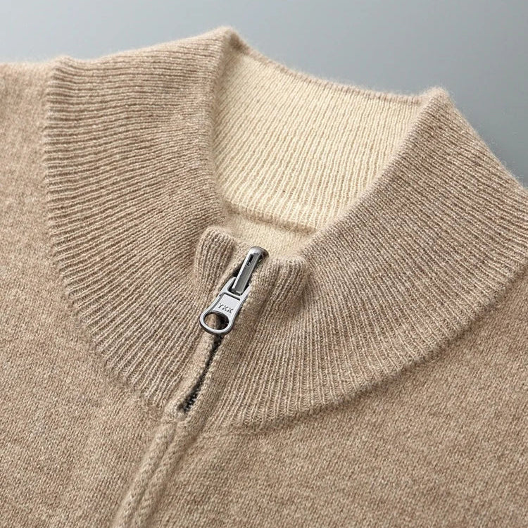 Venetto Cashmere Zip Cardigan