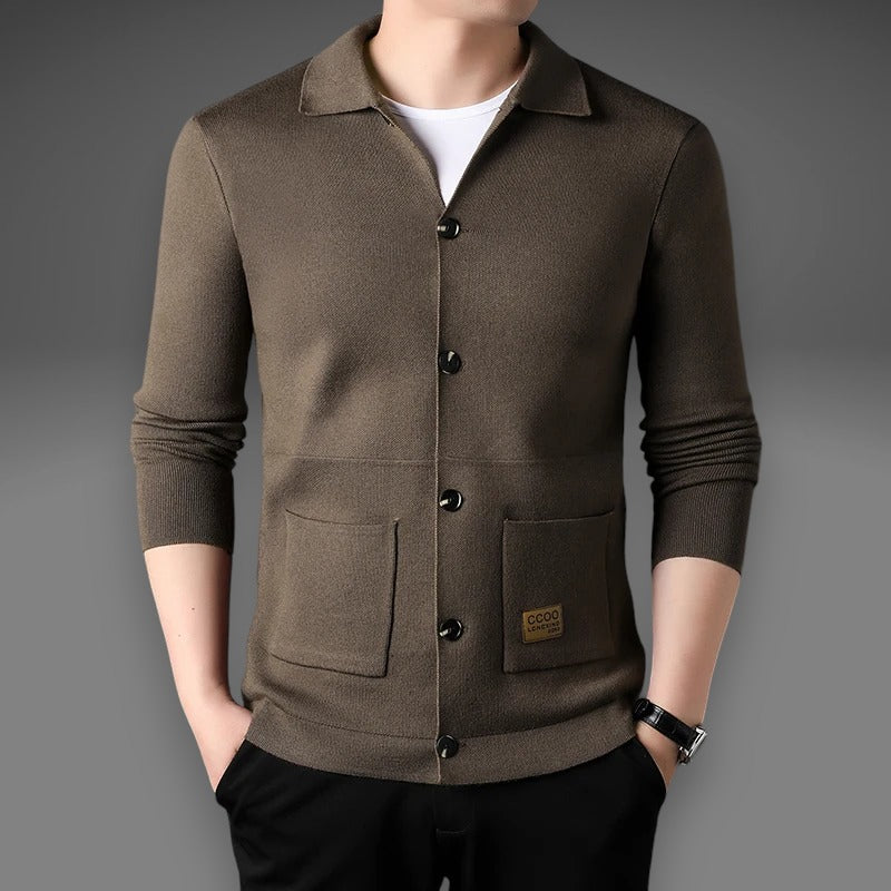 BrookfieldCardigan in maglia da uomo classico