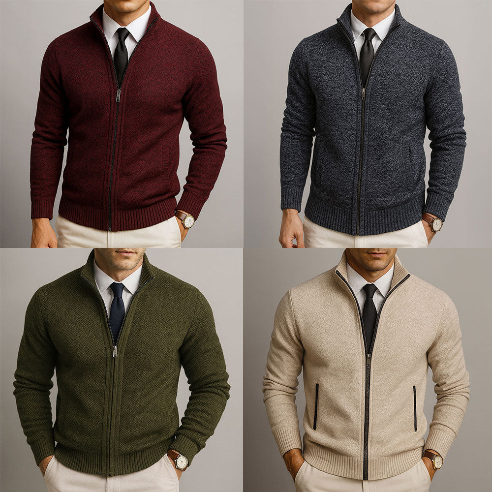 Feretti Merino Zip Cardigan
