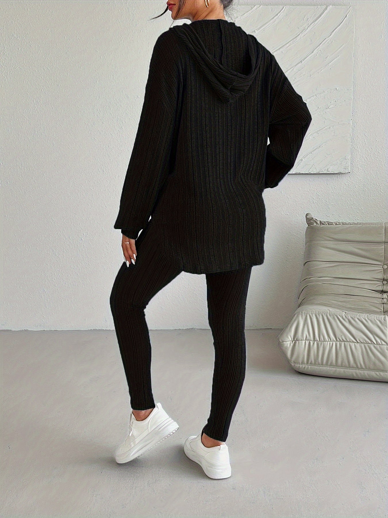 Cristina Ribbed Knit Lounge Set
