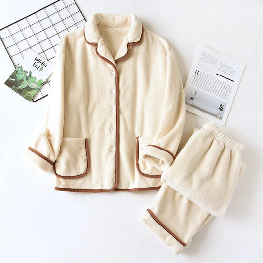 Luna Velour Fleece Pajama Set