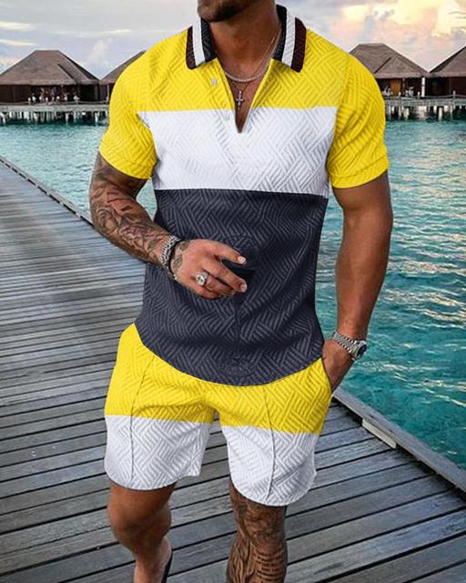 Inigma Polo Shirt And Shorts Co-Ord