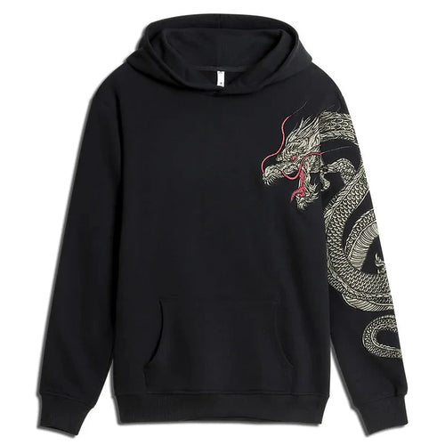 HyperZoom Embroidery Dragon Hoodie