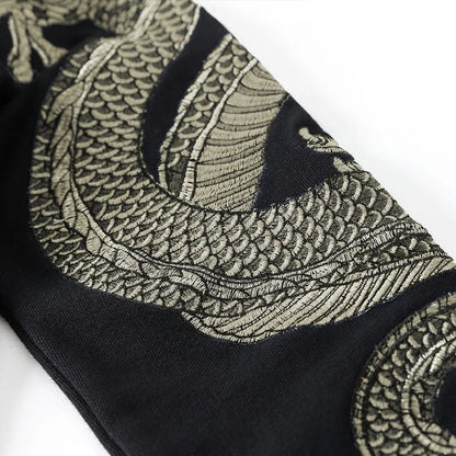 HyperZoom Embroidery Dragon Hoodie