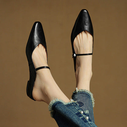 Belleza Genuine Leather Mules