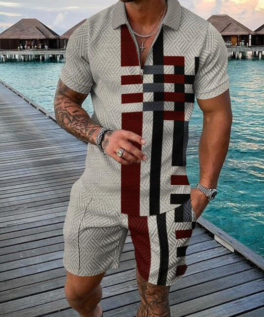 Kage Polo Shirt And Shorts Co-Ord