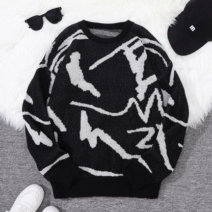 Abstract Knit Sweater