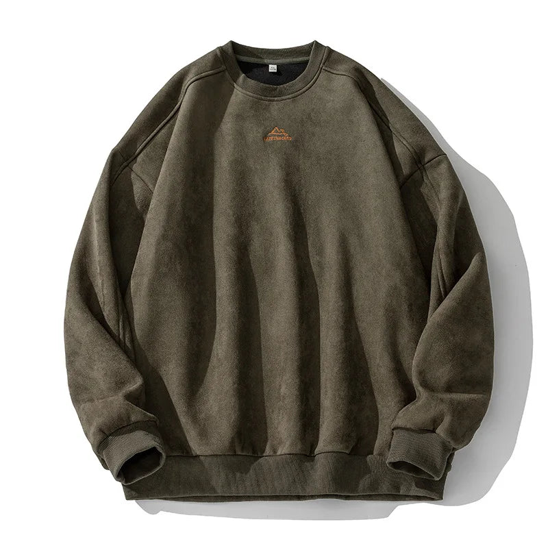 LATESNACKED Suede Pullover