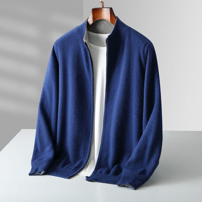Venetto Cashmere Zip Cardigan