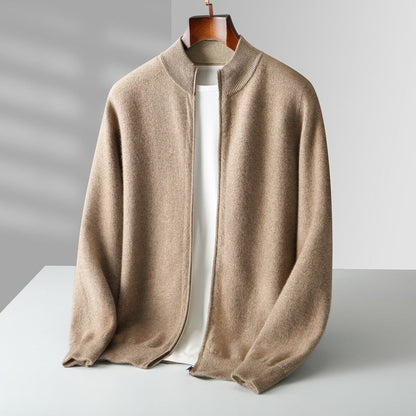Venetto Cashmere Zip Cardigan