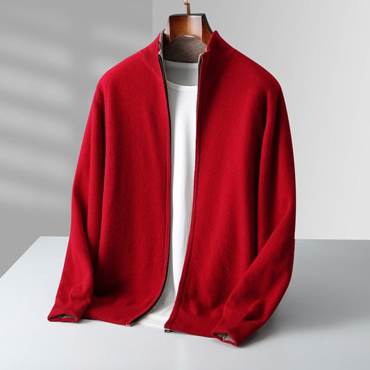 Venetto Cashmere Zip Cardigan