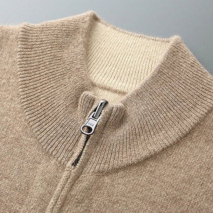 Venetto Cashmere Zip Cardigan