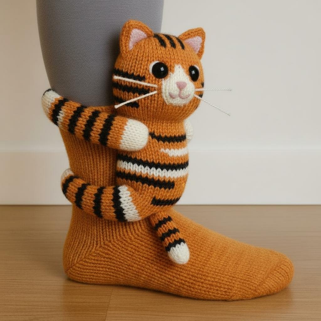 Animal Cozy Knit Socks