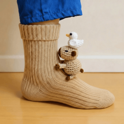 Animal Cozy Knit Socks