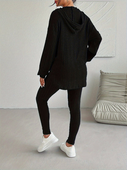 Cristina Ribbed Knit Lounge Set