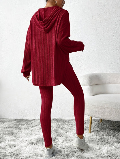 Cristina Ribbed Knit Lounge Set